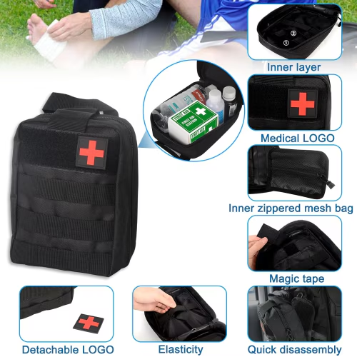 Universal Tactical Vehicle Back Seat Organizer With 3 Detachable