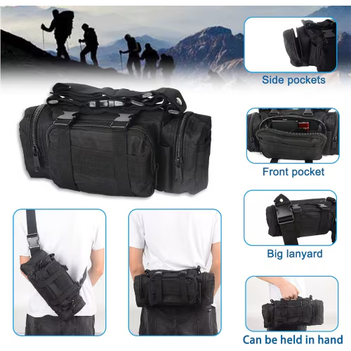 Universal Tactical Vehicle Back Seat Organizer With 3 Detachable