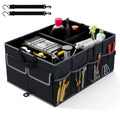 13 Gallon Car Trunk Organizer - 3 Compartments+6 Pockets, 600D Oxford
