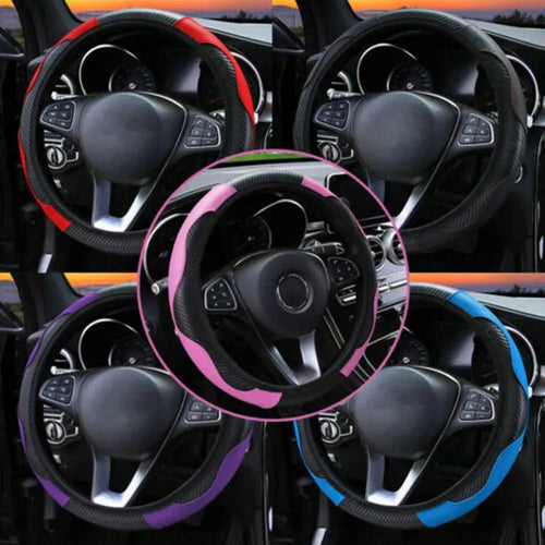 15 inch Vegan Leather Steering Wheel Cover