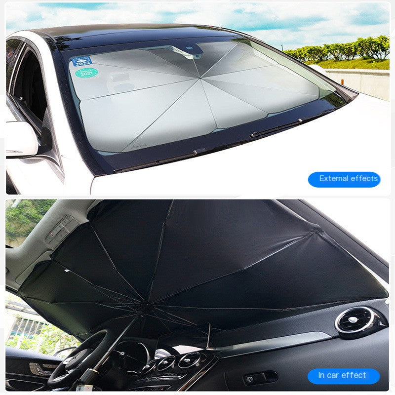 Car Windshield Sunshade Umbrella - Folding Heat Shield